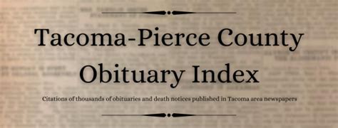 tacoma news tribune obituaries|Find Recent Obituaries for Tacoma, WA